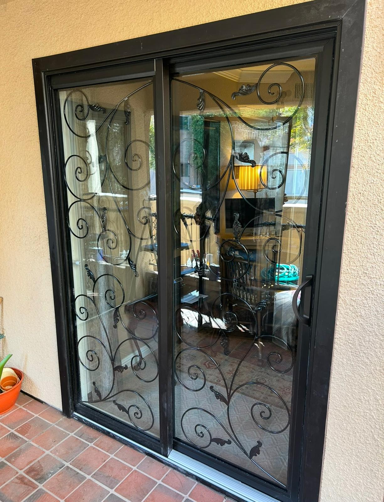 Custom Wrought Iron Window and Door Panels in San Diego, CA 1